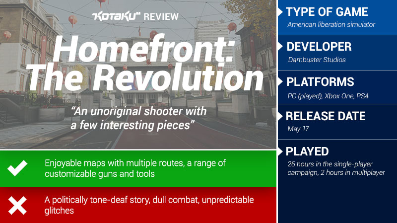 Illustration for article titled Homefront: The Revolution: The Kotaku Review